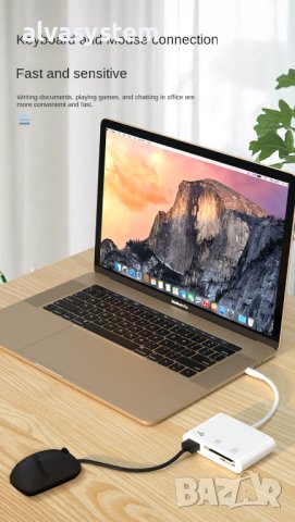 USB-C четец за карти microSD и SD, снимка 4 - Други - 41016576