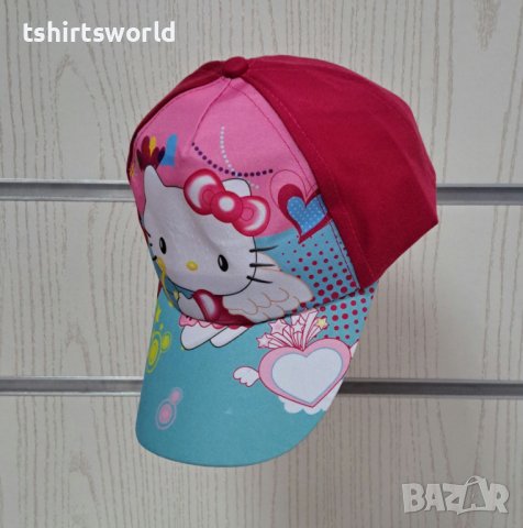 Нова детска шапка с козирка Hello Kitty, снимка 2 - Шапки, шалове и ръкавици - 41812345