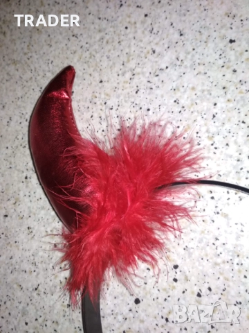 Диадема за глава Мини Маус Minnie Mouse Елза и Ана дяволски рогца Коледна , снимка 10 - Шноли, диадеми, ленти - 30611531