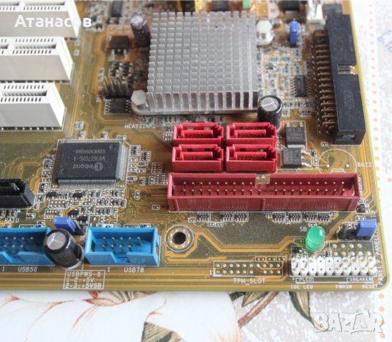 Дънна платка Asus P5B, P965, LGA775, DDR2 + CPU и памет, снимка 7 - Дънни платки - 42732037