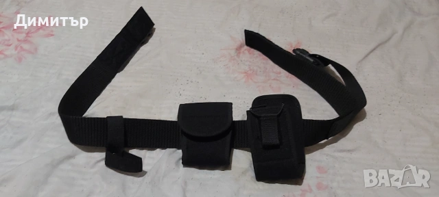 Продавам черен колан 10сантиметра с аксесоари , снимка 4 - Колани - 53652243