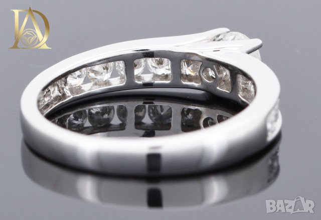 Нов Златен Пръстен с 0.94кт Естествени Брилянти , снимка 6 - Пръстени - 40069655