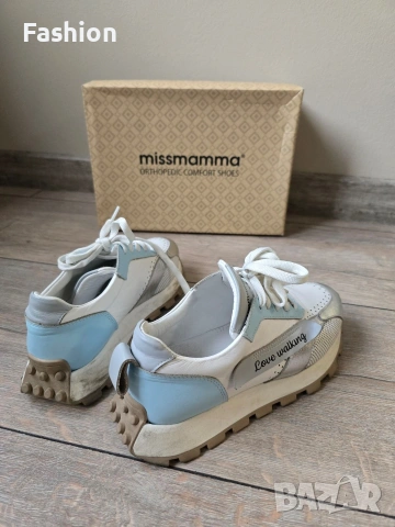Ортопедични дамски маратонки \ сникърси от естествена кожа MISSMAMMA, снимка 3 - Маратонки - 53093538