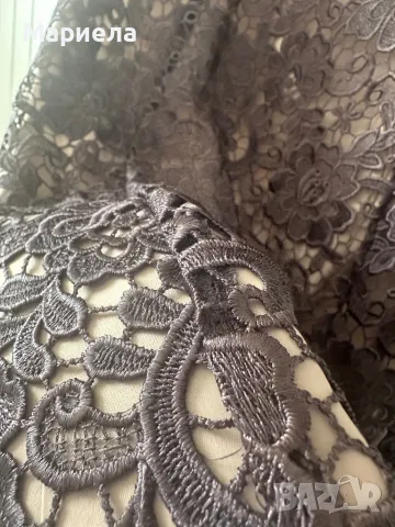 Официална дантелена рокля XL, снимка 2 - Рокли - 47291640