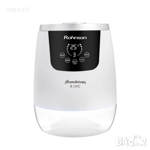 Ултразвуков овлажнител Rohnson R-9517 UV-C Антибактериален Ultrasonic*Гаранция 2 години, снимка 2 - Овлажнители и пречистватели за въздух - 52293508