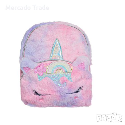 Детска раница Mercado Trade, За момичета, Еднорог, Лилав