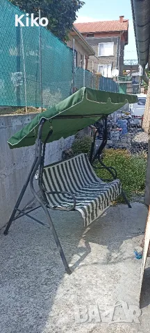 Триместна градинска люлка , снимка 3 - Градински мебели, декорация  - 55778140