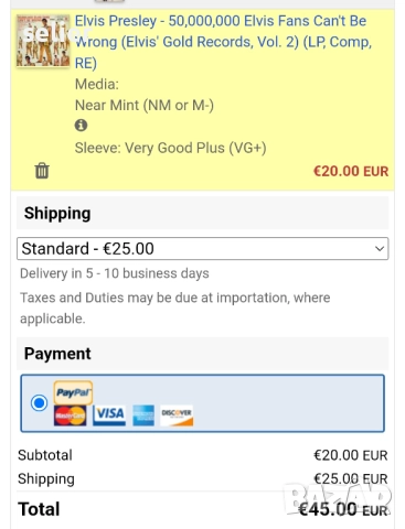 На почитателите на Елвис Пресли предлагам една плоча от 1970г в страхотно състояние: Elvis Presley ‎, снимка 5 - Грамофонни плочи - 52644538