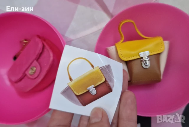 лот реалистични изкуствена кожа с магнити и метални елемедамски чанти за кукли Барби и други подобни, снимка 17 - Кукли - 48469371