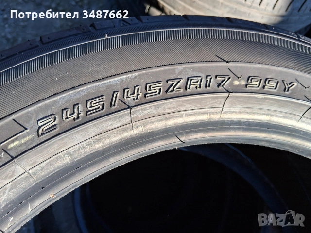 245 45 17 SUMITOMO 2бр летни дот 2021г , снимка 3 - Гуми и джанти - 53748346