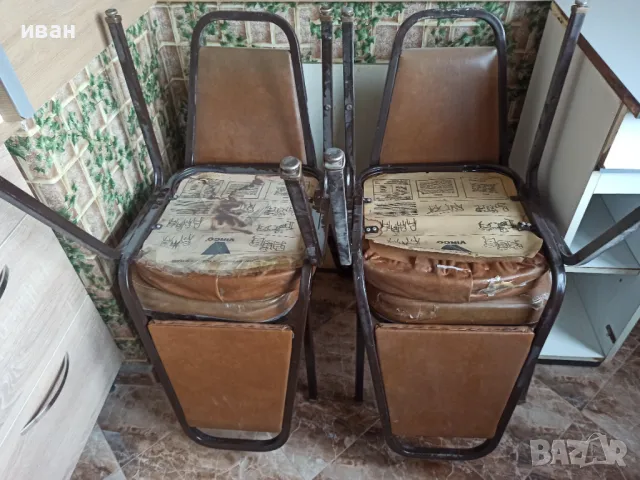  2 броя метални столове, снимка 6 - Столове - 49796578