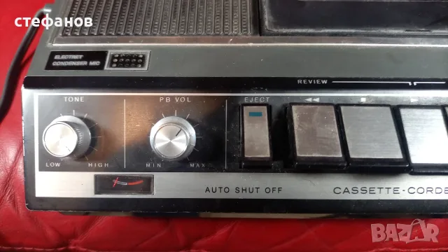 Ретро японски касетофон  SONY   TC-1277, дръжкофон, снимка 3 - Радиокасетофони, транзистори - 55792634