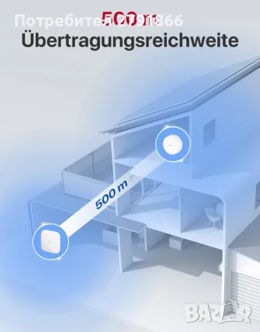 X-Sense Smart Listener за детектори за дим аксесоар за базова станция SBS50 не е вкл, снимка 6 - Други стоки за дома - 48404671