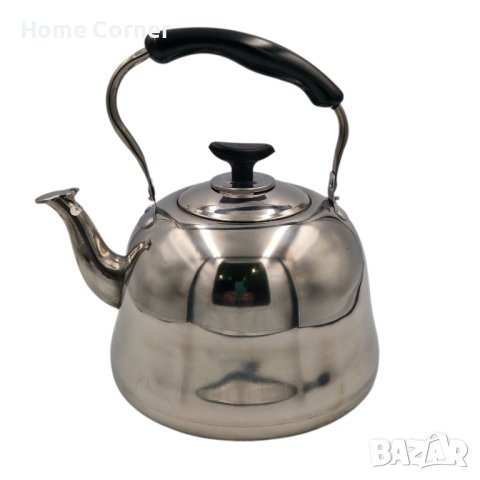 ЧАЙНИК 3 ЛИТРА, НЕРЪЖДАЕМА СТОМАНА, С ЦЕДКА, снимка 1