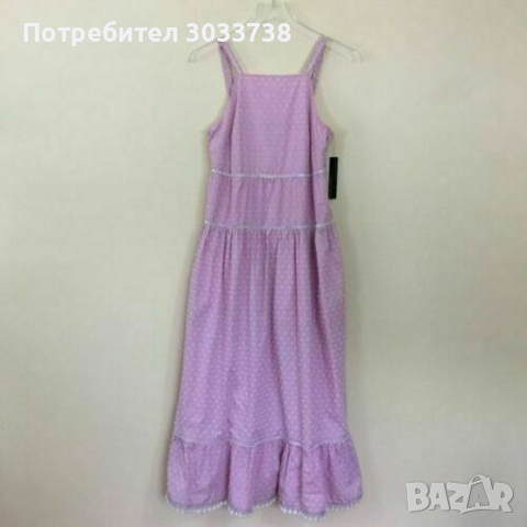 Maggy London Пом-Пом Рокля Дълга Памучна Без Ръкав Размер XS-S