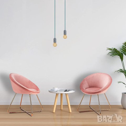 Висококачествени трапезни столове NUREMBERG-PINK-2PCS, снимка 2 - Столове - 42106361