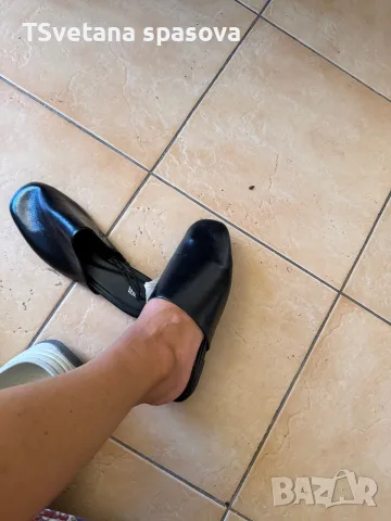 затворени кожени джапанки zara, снимка 4 - Джапанки - 56020037