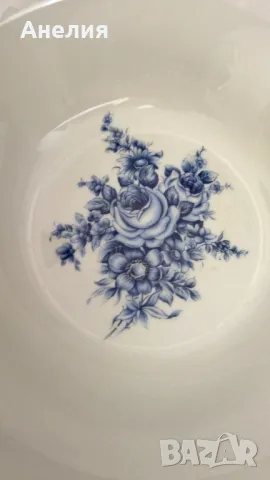 Winterling Bavaria синя роза! Съд за сервиране и плато ! Прекрасни!!, снимка 3 - Чинии - 49612433