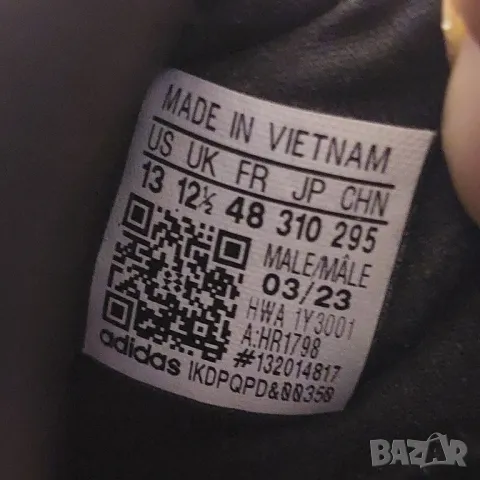 маратонки adidas Lite Racer Adapt 4 Cloudfoam 'White Black номер 47-48, снимка 9 - Маратонки - 49522178