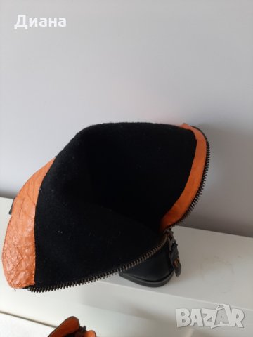 Ботуши от естествена кожа, номер 28 (стелка 18 см), снимка 2 - Детски боти и ботуши - 34564903