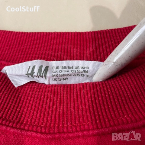 Mickey Mouse Logo H&M Детска Блуза Мики Маус Размер 12-14 Години, снимка 3 - Детски Блузи и туники - 52448003