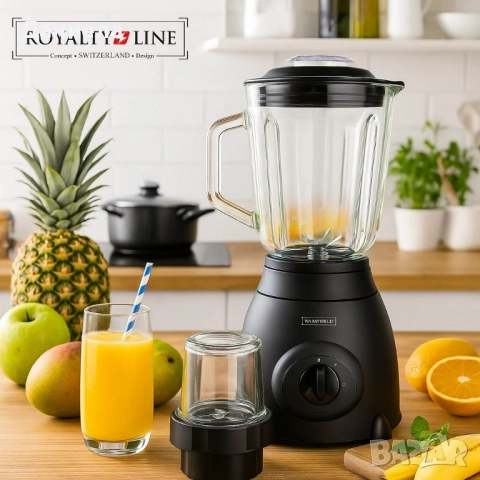 Кухненски блендер с мелница Royalty Line RL-SME-600.6, снимка 2 - Блендери - 51679380