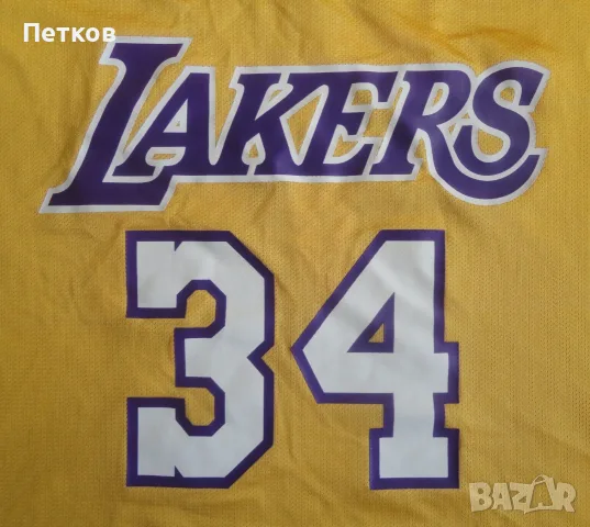 NBA баскетболен потник Los Angeles Lakers #34 Shaquille O'Neal XL, снимка 4 - Баскетбол - 56203553
