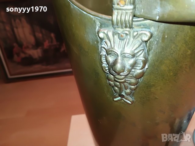 КАНА ГОЛЯМА-МЕД МЕСИНГ-ЗА ЧАДЪРИ ИЛИ КОЛЕКЦИЯ 2005231839, снимка 8 - Антикварни и старинни предмети - 40769467