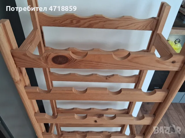 Дървена стойка за вина, снимка 6 - Декорация за дома - 56059171
