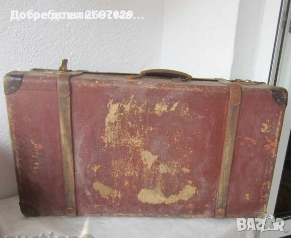 Куфари: куфарче с шифър, amiet suitcase Стара чанта, голям грамаден куфар, цвят бургунди, снимка 12 - Други - 37039584