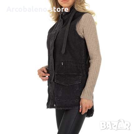 Ликвидация! Дамско дънково яке без ръкави , снимка 2 - Якета - 35827367