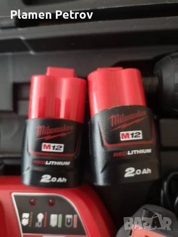 Винтоверт Милуоки 12 V комплект , снимка 9 - Винтоверти - 51862855