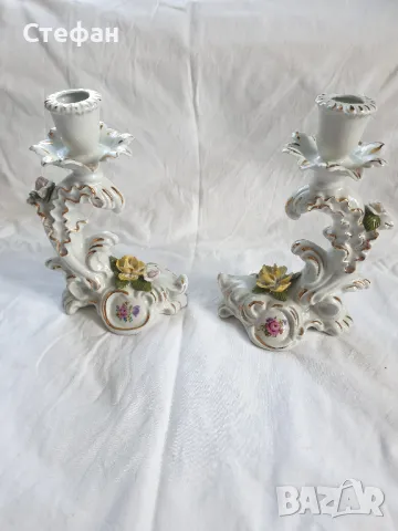 Комплект порцеланови свещници