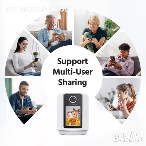 ANNKE 3MP WiFi IP Смарт Безжична Камера Двупосочно Аудио Видео Обаждане Вградена Нощна Лампа O-Kam P, снимка 8 - Друга електроника - 48993472