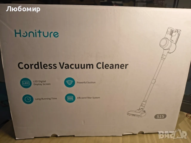 Безжична прахосмукачка HONITURE 38kpa/55mins с OLED екран, акумулаторна батерия, четка против , снимка 10 - Прахосмукачки - 51160756
