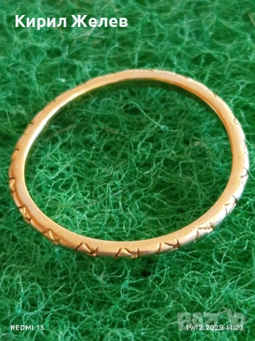 Сребърен пръстен красива орнаментика позлата ювелирна изработка 42571, снимка 3 - Пръстени - 52845991