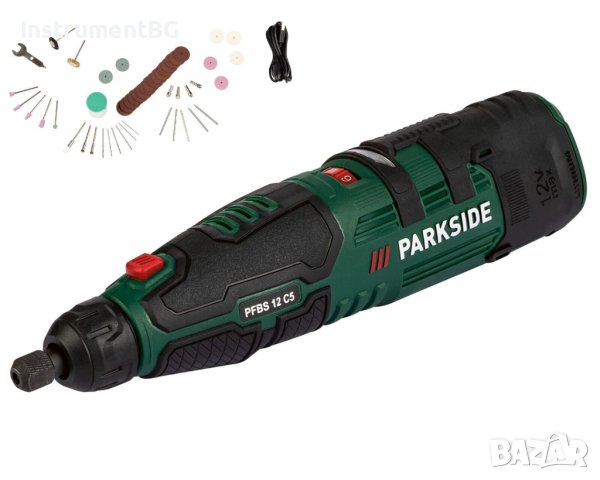 Мултифункционална акумулаторна фина бормашина Parkside 12V PFBS 12 C5, снимка 4 - Бормашини - 44183044