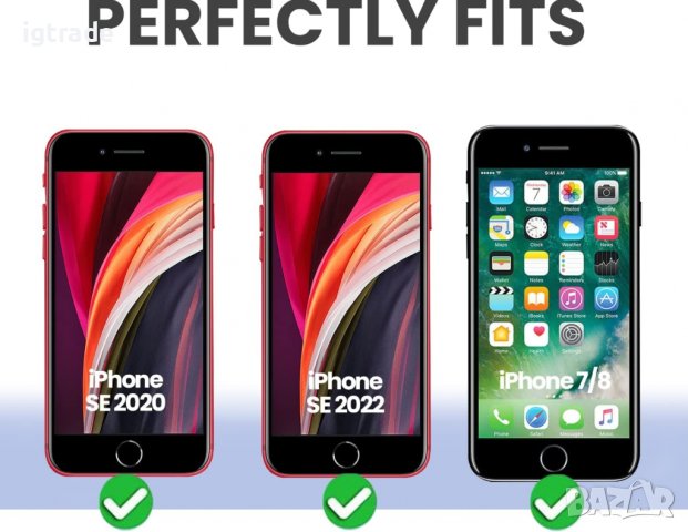 iPhone SE 2022 / SE 2020 / iPhone 7 / 8 - прозрачен силиконов кейс, снимка 2 - Калъфи, кейсове - 40215244