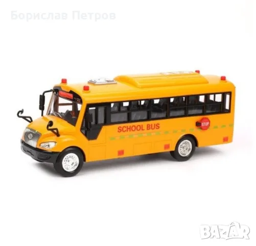 Колекционерски макет на жълт училищен автобус, снимка 2 - Колекции - 56162044