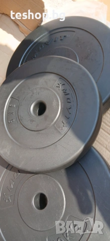 Тежести 2х10 кг и 1х5 кг MOVIT промо цена, снимка 4 - Фитнес уреди - 53746010