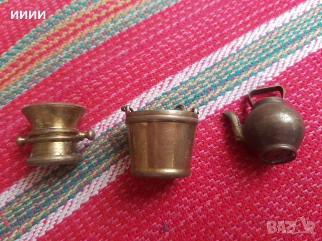 Месингови чайник хаванче кофа, снимка 2 - Антикварни и старинни предмети - 52838957