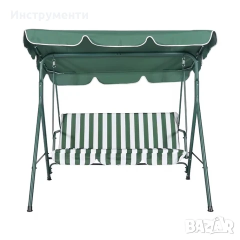 3-местна Водоустройчива Градинска Люлка със сенник до 240кг, снимка 2 - Други стоки за дома - 50996124