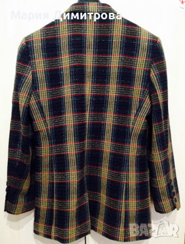 Модерно карирано сако Вълна, снимка 8 - Сака - 38948596
