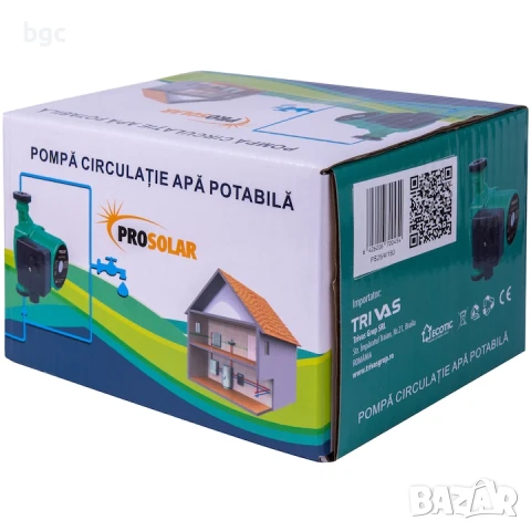 Помпа за рециркулация на чиста вода PRO-SOLAR PS 25/4G -180, 220 V, IP 44 - 24 месеца гаранция , снимка 3 - Водни помпи - 50469875