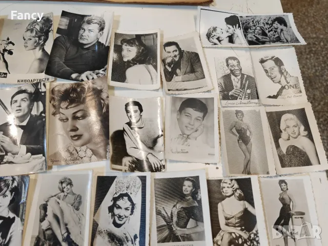 Стари картички, снимки световни артисти, снимка 5 - Колекции - 47720526