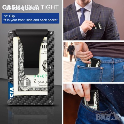 4037 Картодържател за безконтактни карти-със защита, снимка 2 - Портфейли, портмонета - 42149212