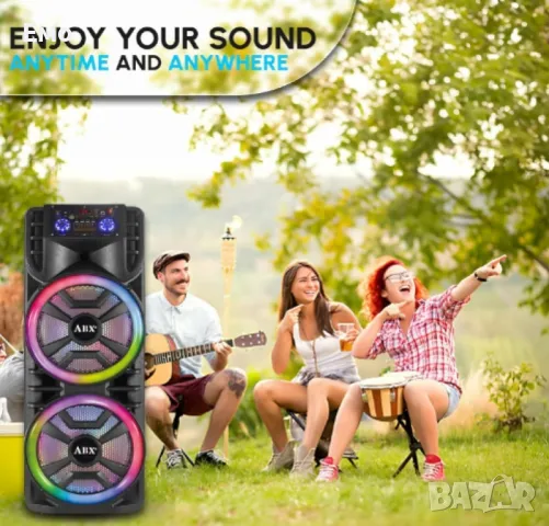 Караоке тонколона с два високоговорителя 2 х 12 инча - XH-1689 - Гаранция 12 месеца , снимка 11 - Караоке - 48428263