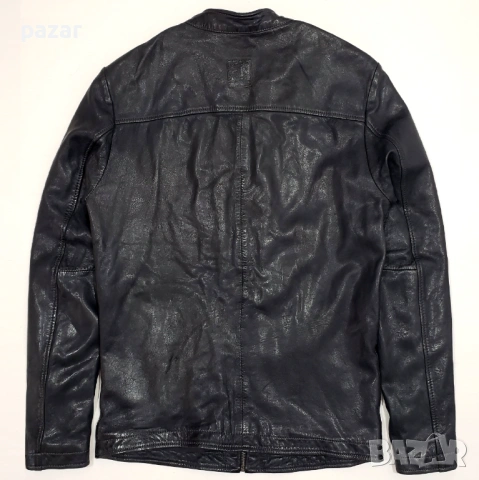 Freaky Nation Мъжко Кожено Яке Естествена Кожа M-L, снимка 7 - Якета - 53598772