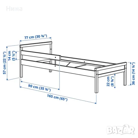 Детско легло SNIGLAR (IKEA) + матрак, снимка 2 - Мебели за детската стая - 56346211