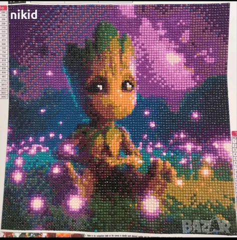 Пазители Groot Groot Груут детски 5D гоблен диамантен картина мозайка за направа по схема с камъчета